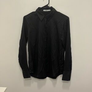 Black Silk Abercrombie and Fitch button up